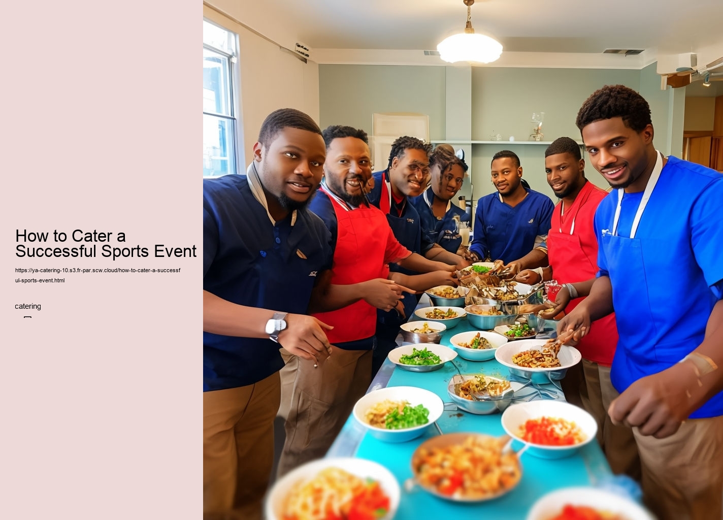 How to Cater a Successful Sports Event